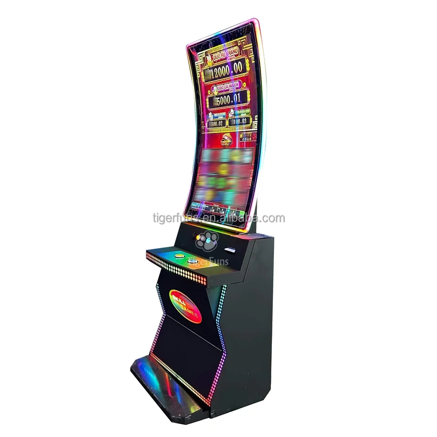 43 Inch Curved Screen Fusion 4/Fusion Link Game Cabinet with Bill Acceptor / Printer Optional for Sale
