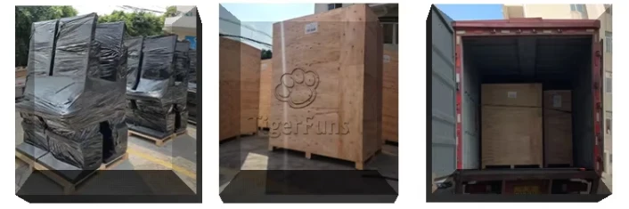 43 Inch Fusion 6 Vertical Touch Screen Skill Game Cabinet with Push Button Module and LED Light Bar for Sale