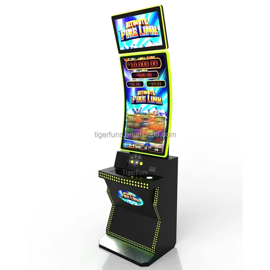 43 Inch Curved Screen Fusion 4/Fusion Link Game Cabinet with Bill Acceptor / Printer Optional for Sale
