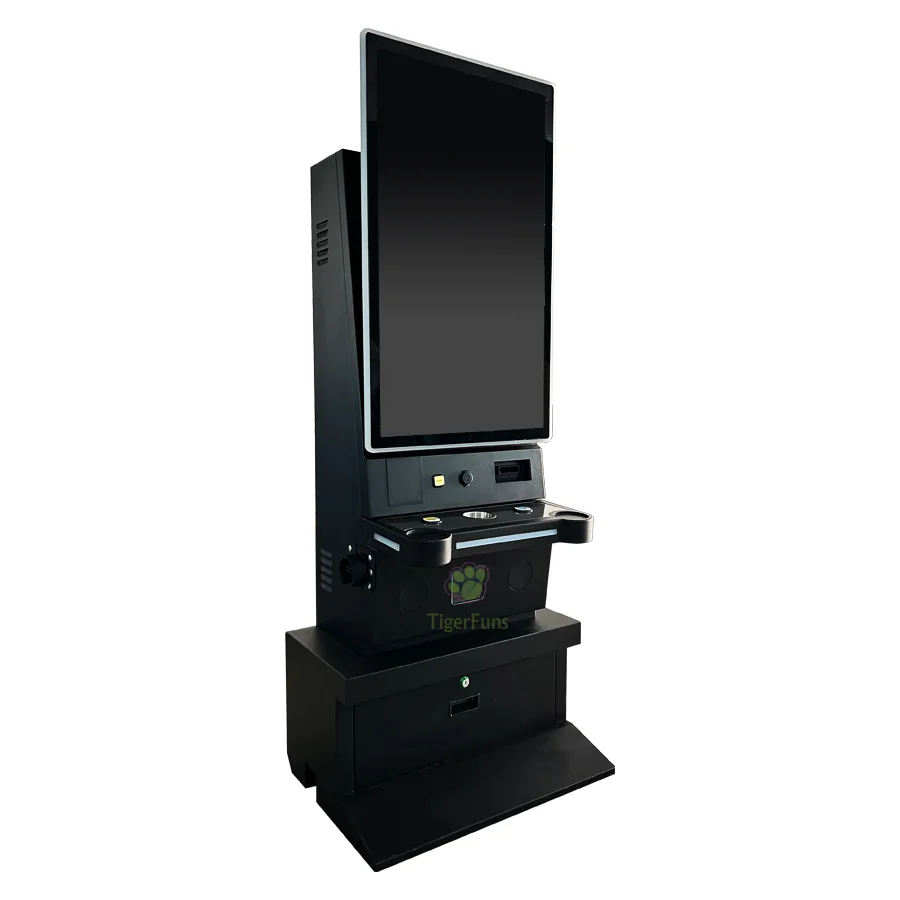 43 Inch Fusion 6 Vertical Touch Screen Skill Game Cabinet with Push Button Module and LED Light Bar for Sale