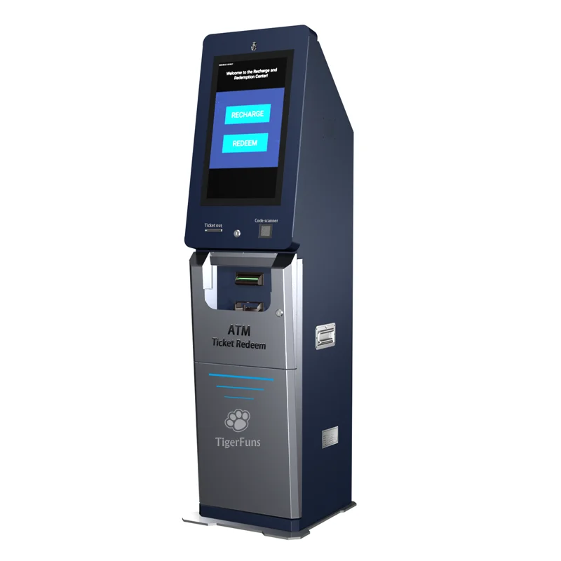 Smart ATM Ticket Redeem with Software/UPS/Change Module Optional Simplifies Game Monetization Effortless QR Code Scanning